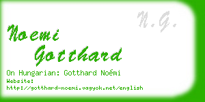 noemi gotthard business card