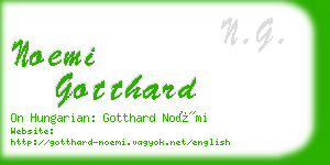 noemi gotthard business card